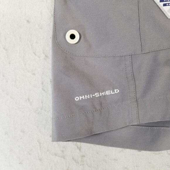 Columbia PFG omnishield shorts men's 40 x 10 gray lightweight dri-fit stretch - Picture 9 of 14